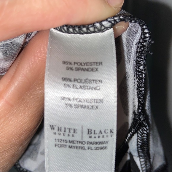 White House Black Market Sleeveless Black & White Tunic Small - Picture 9 of 9